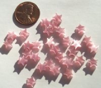 30 7mm Pink Fiber Optic Stars